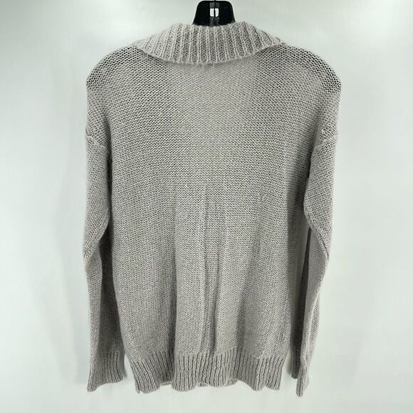 J. Crew dolce shawl collar wool mohair lightweight sweater XS EUC grey - Picture 9 of 12